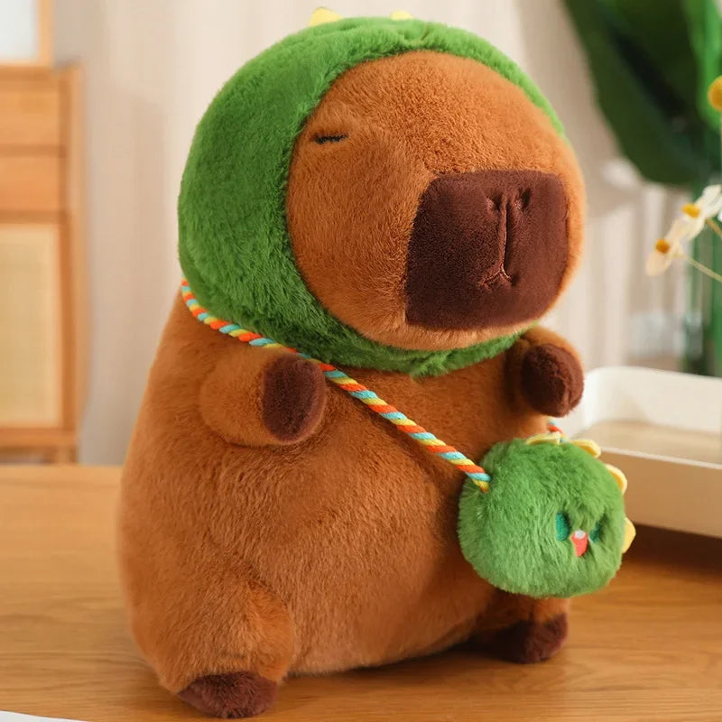 Hot Sale Cartoon Capybara Plush Toy Simulation Capibara Cosplay Rabbit Dinosaur Dog Frog Decor Bubble Stuffed Animals