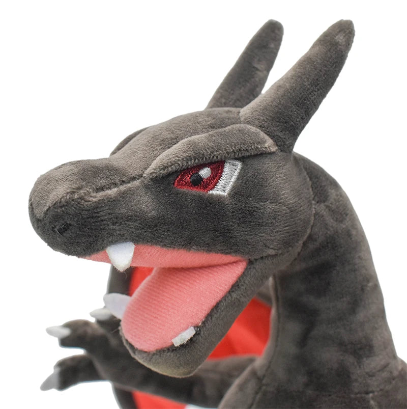 Shiny Charizard Plush Toy 9" Stuffed Doll, Collectible Cartoons for Boys Girls Gift,Gray