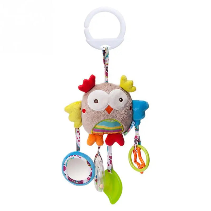 Soft Infant Crib Bed Stroller Mobile Hanging Rattle Baby Educational Toys Brain Developmental Hand Grip Cute Stuffed Animal Toys