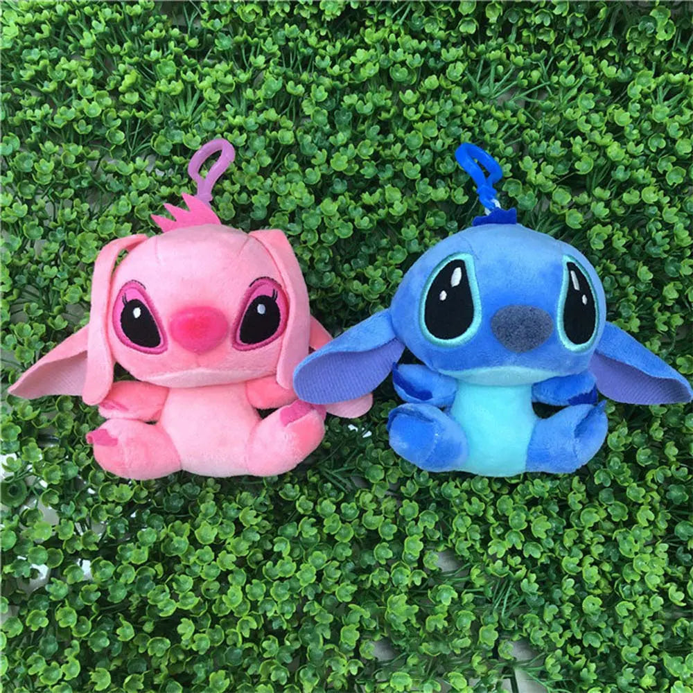 10CM Disney Toy Story Stitch Keychains Kawaii Anime Toys Lilo & Stitch  Pendant Cartoon Stuffed Anime Stitch Keychain Strap Toys