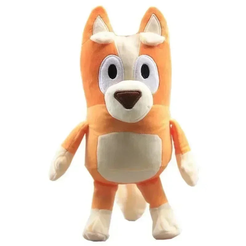 Bluey 28cm Anime Figures Family Bingo Plush Dolls Animation Peripheral Dog Dad Bandit And Mom Chilli Stuffed Toys Kids Gift