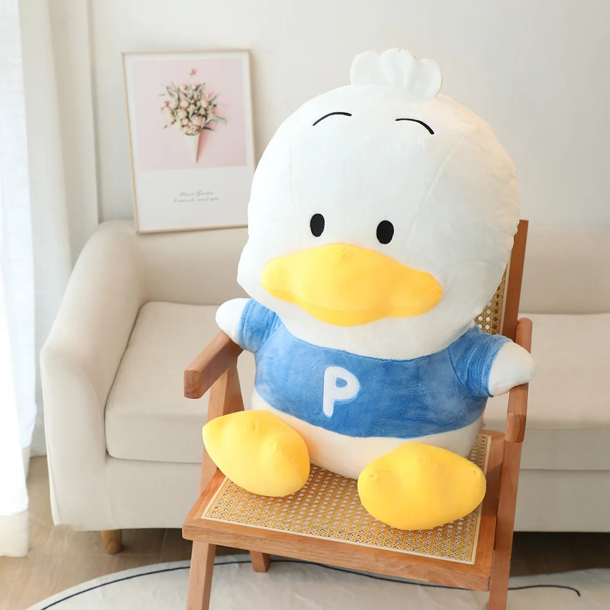 Japanese Anime Sanrio Pekkle Plush Toy Cute Stuffed Animal Cartoon Duck Pillow Blanket Cushion Home Decor Plush Doll Xmas Gifts