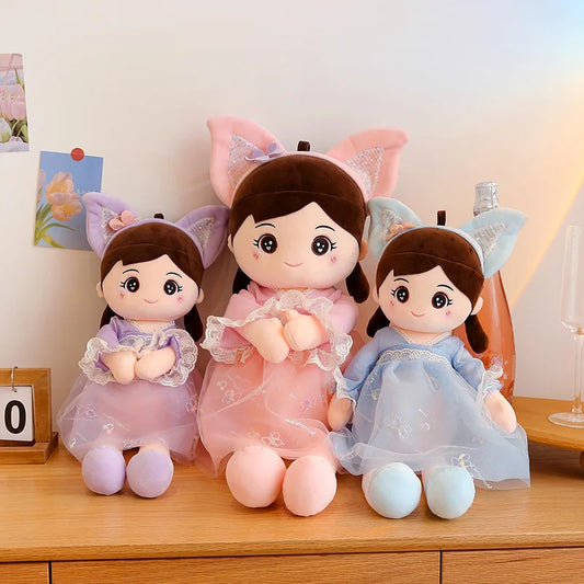 40-110CM Lovely Princess Girls Doll Plush Toys Soft Flower Skirt Spring Cute Children Toy Christmas Birthday Gift Toys for Girls