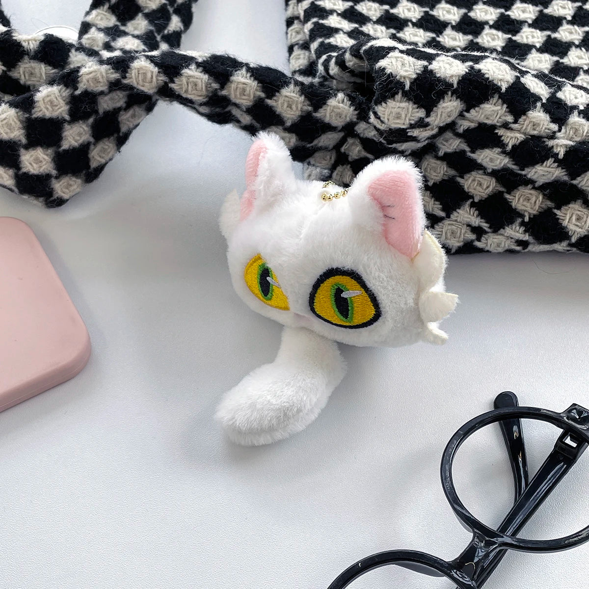 Suzu bud journey plush doll cute kitten keychain minister creative peripheral pendant personalized school bag pendant ornament