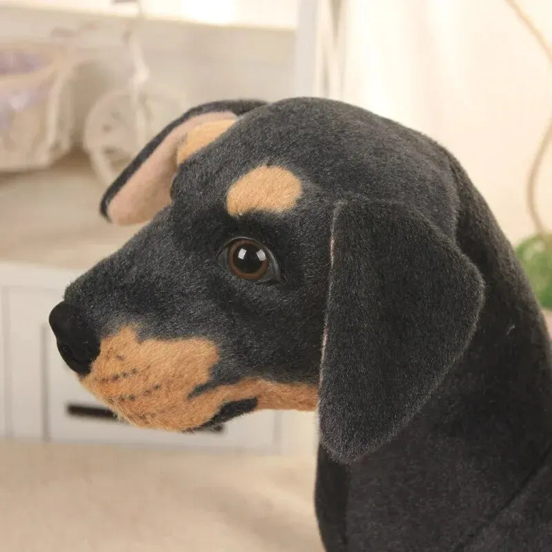 32cm Lifelike Dog Plush Toy Realistic Stuffed Animals Rottweiler Dog Plush Toys Kids Toys Gift For Children