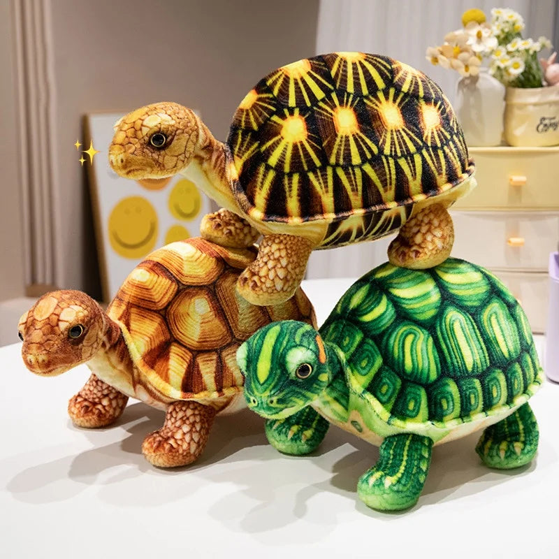 Realistic Turtle Doll Pillow Gives Girls Hot Selling Cute Simulation Cartoon Tortoise Plush Toy Children Toy Gifts for Festivals