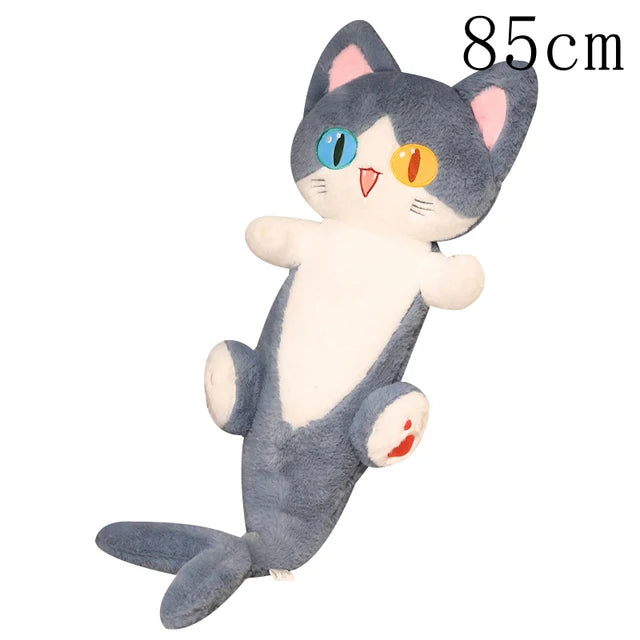 50-90cm Lovely Transform Shark Cat Plush Toys Stuffed Cute Cat Doll Cute Animal Pillow Soft Cartoon Cushion Kids Christmas Gift