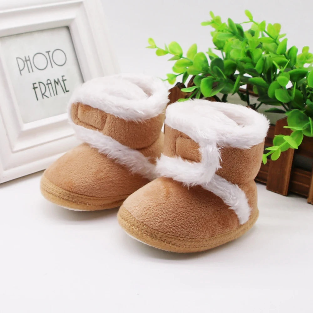 Winter Snow Baby Boots Newborn Warm Booties Soft Sole First Walkers Shoes for Baby Girls Boys Infant Shoes Toddler 0-18Months