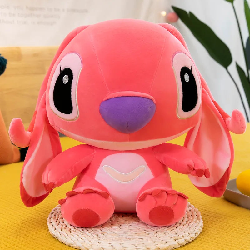 25-55cm Anime Figure Stitch Plush Toy Children's Toys Kawaii Cute Pink Blue Soft Filling Plush Doll Action Figure Model Pendant