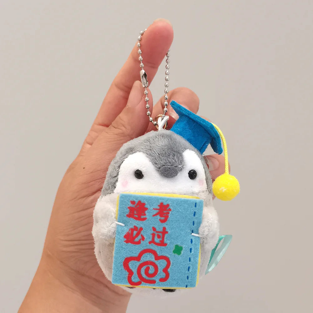 New Positive Energy Penguin penguin family schoolbag plush pendant doll