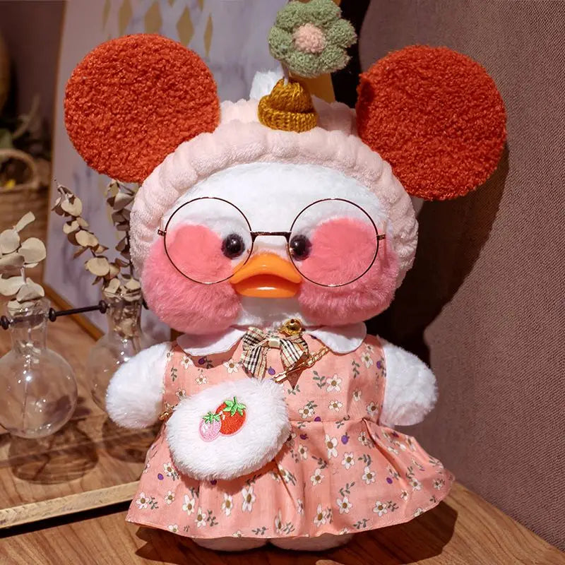 30cm Kawaii Cosplay White Duck Plush Toys Cute Stuffed Duck Lalafanfan Duck Hug Animals Toys Soft Plushies Children Toys