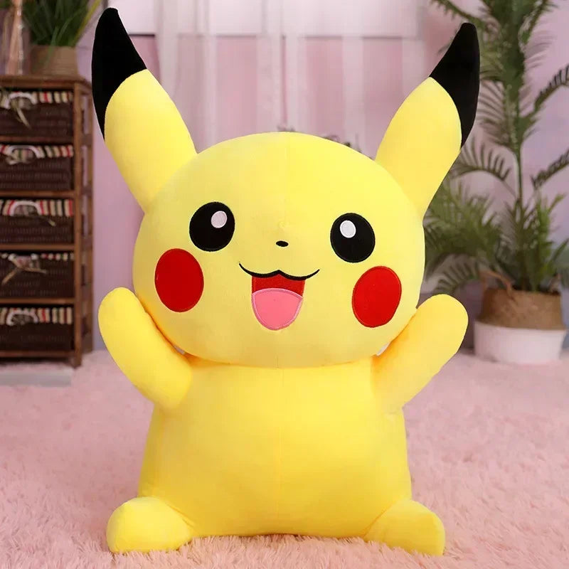 80cm Big Size Pokemon Pikachu Plush Doll Japanese Anime Cute and soft  Pikachu Children's accompany Collection Toys Gifts