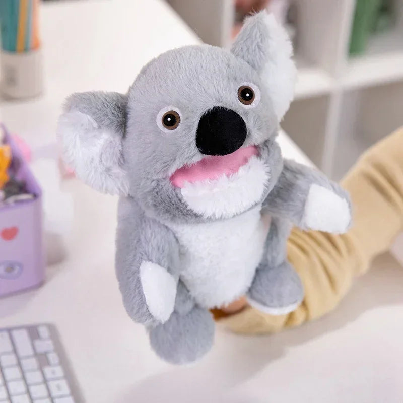 30 Styles Stuffed Plush Animals Toys Hand Finger Story Puppet Cute Dolls Educational Duck Lamb Cow Dog Horse Toys