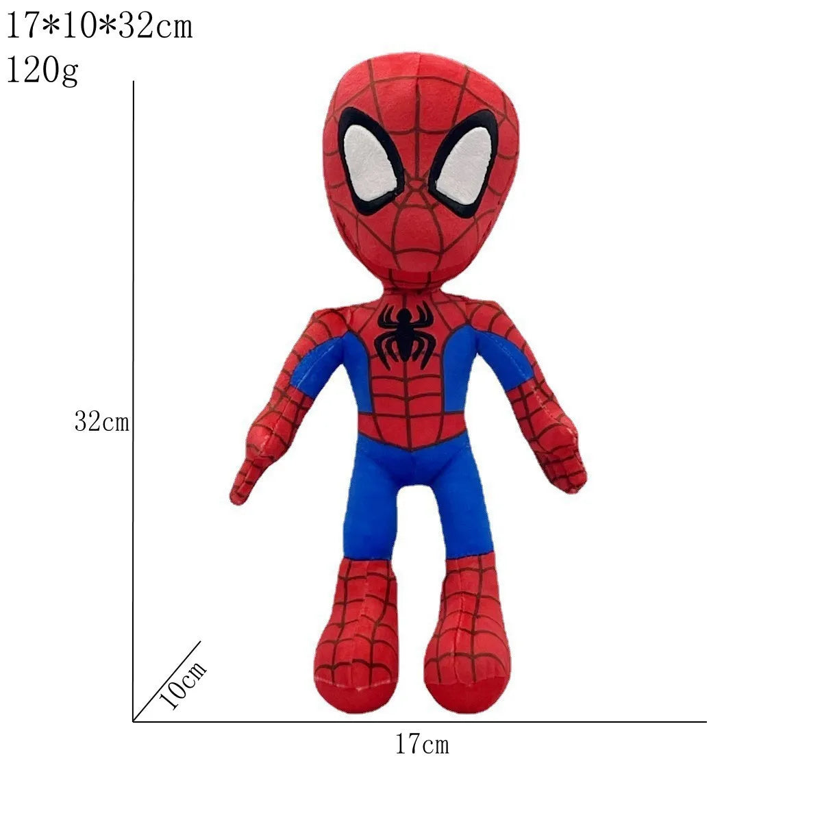 30cm Marvel Spider-Man Plush Toy Movie Avengers Animated Cartoon Character Eco-Friendly Pp Cotton Stuffed Kawaii Cute Plush Doll