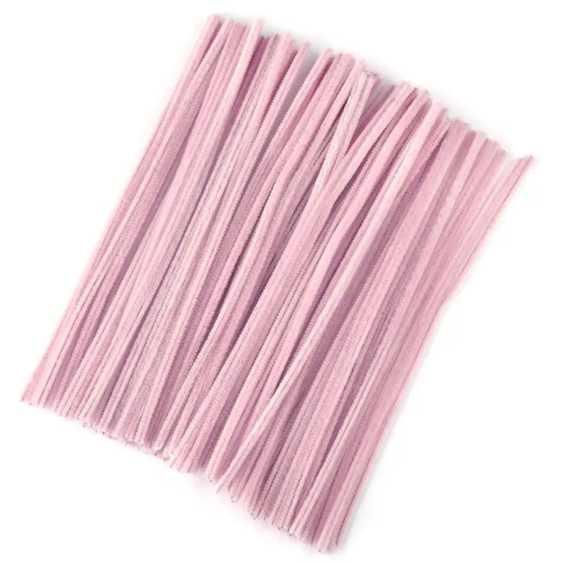 Plush Stick 100pcs Twisting Bar Chenille Stems Wire Pipe Kids Toys DIY Children Educational Toy Creative Handmade Craft Supplies