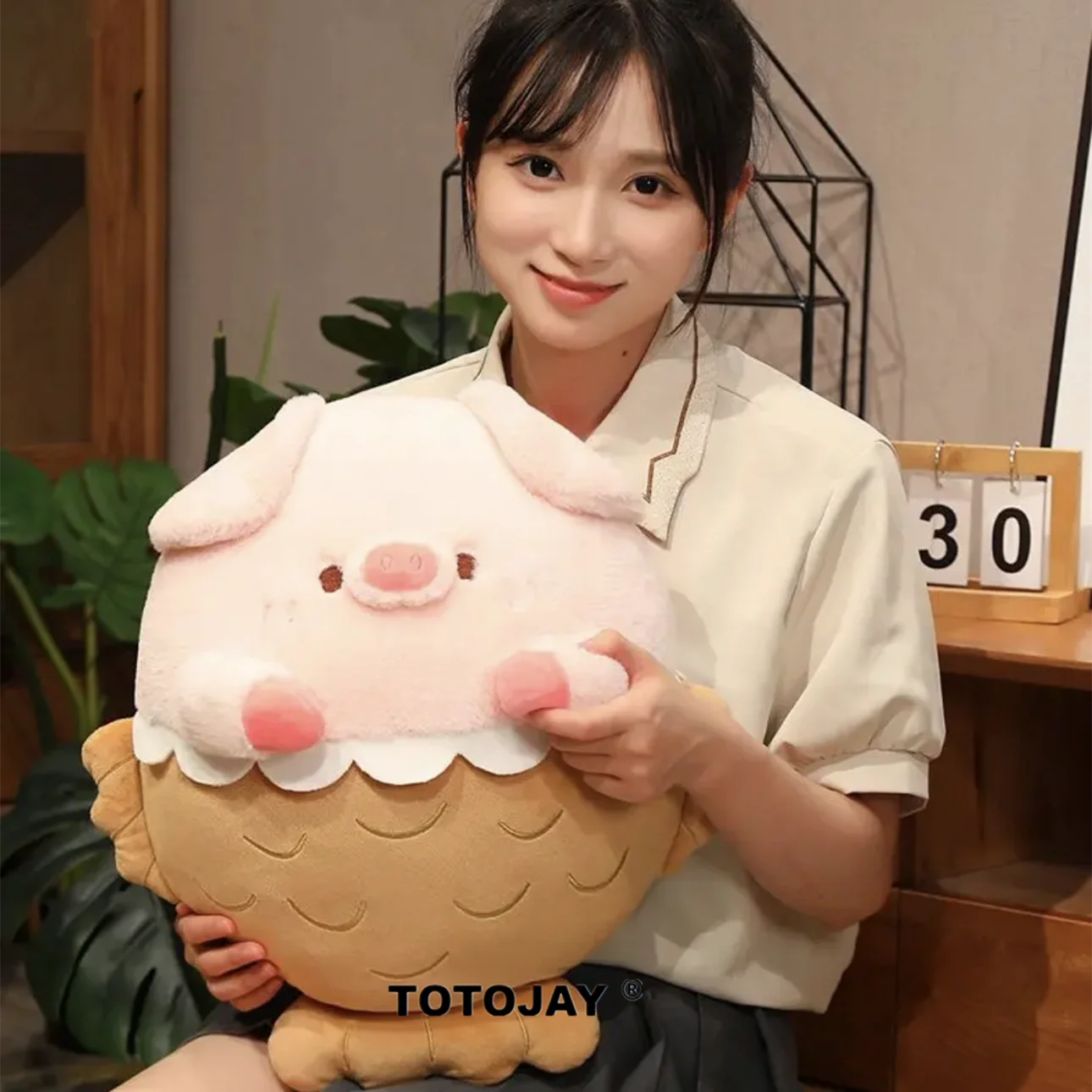 40/50/60cm Soft Animal Pig Cartoon Pillow Cushion Cuddly Snapper Cosplay Pig Plush Toy Stuffed Lovely Kids Birthday Elegant Gift