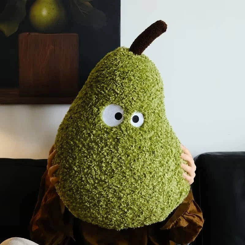 A Big Pear Plush Sofa Sleeping Comfortthrow Pillows Cute Green Living Room Sofa Bedhead Pillow Cushion Avocado Dollcs Kids Gifts