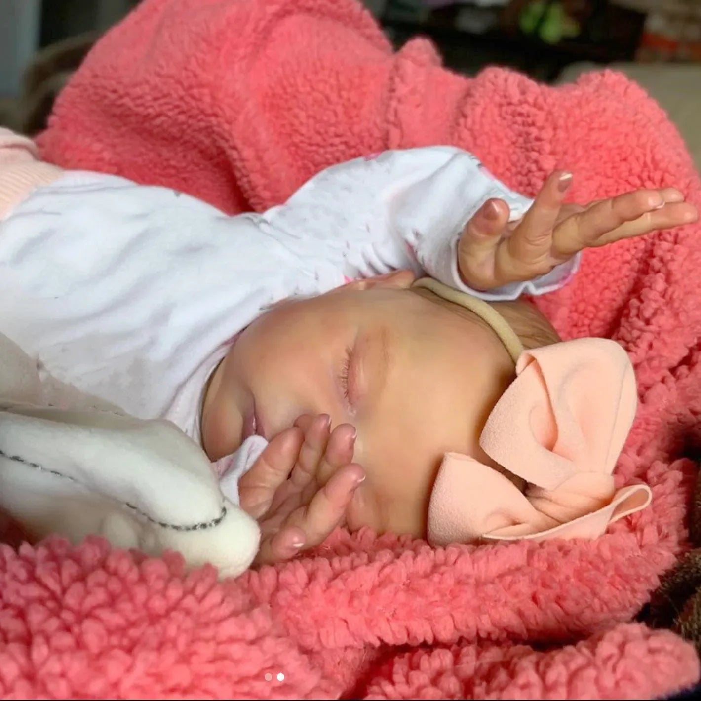 BZDOLL Realistic 50cm Soft Silicone Asleep Cute Reborn Baby Doll With 3D-painting Skin, Alive 20inch Newborn Bebe Birthday Gift