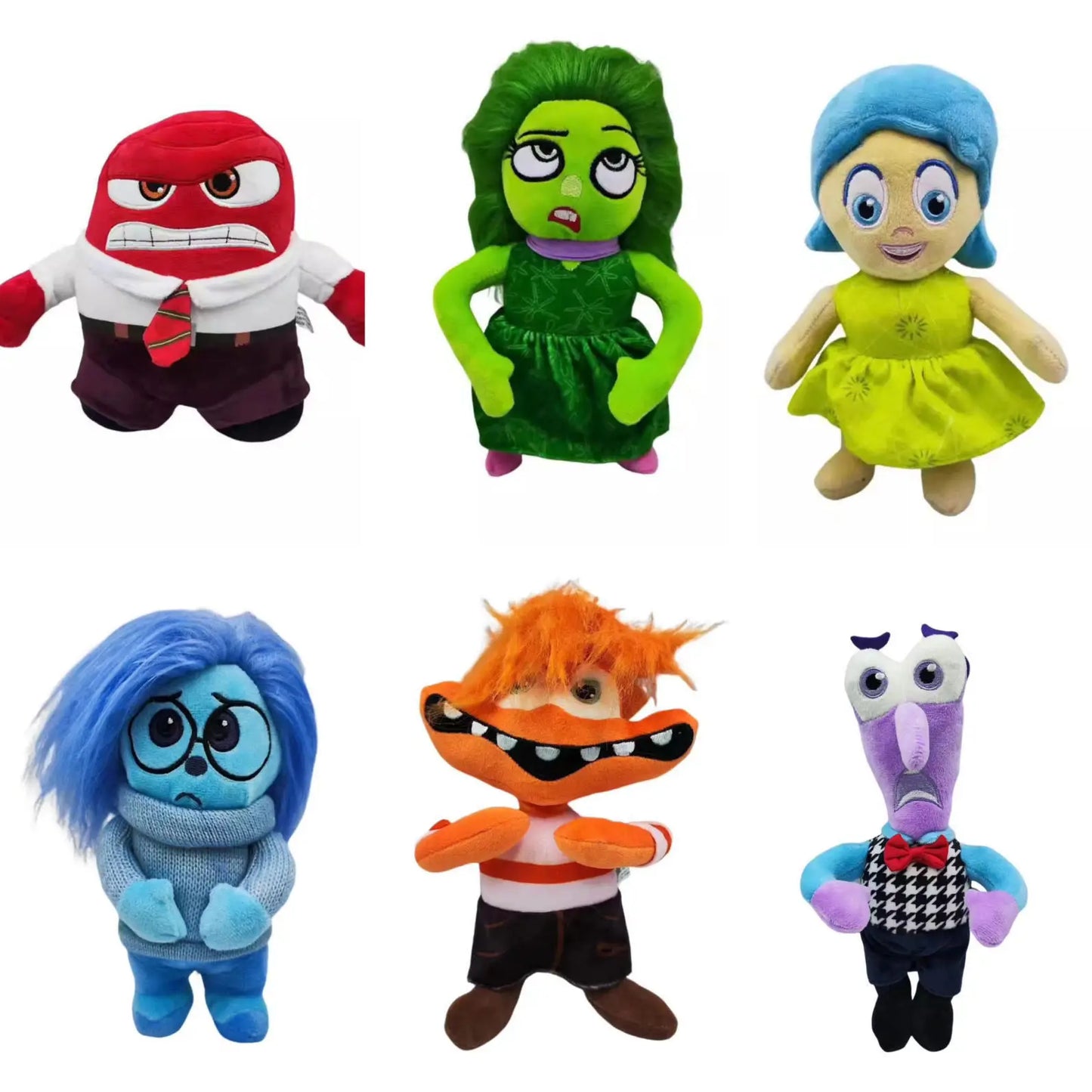 21-26cm Inside Out Cartoon Characters Bing Bong Joy Sadness Anger Disgust Fear Plush Toys Doll Gifts For Children Birthday Gifts