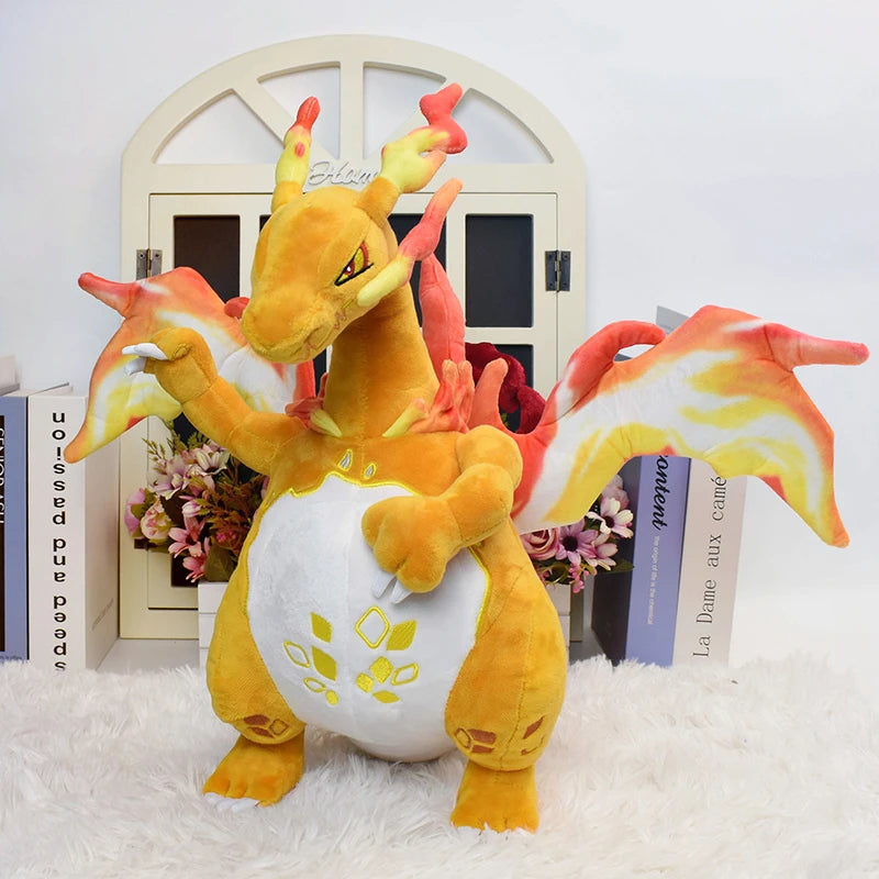 Pokemon Charizard X Y Kawaii Anime Soft Plush Toys Cute Gigantamax Charizard Cool Stuffed Animals Peluche Dolls Birthday Gifts