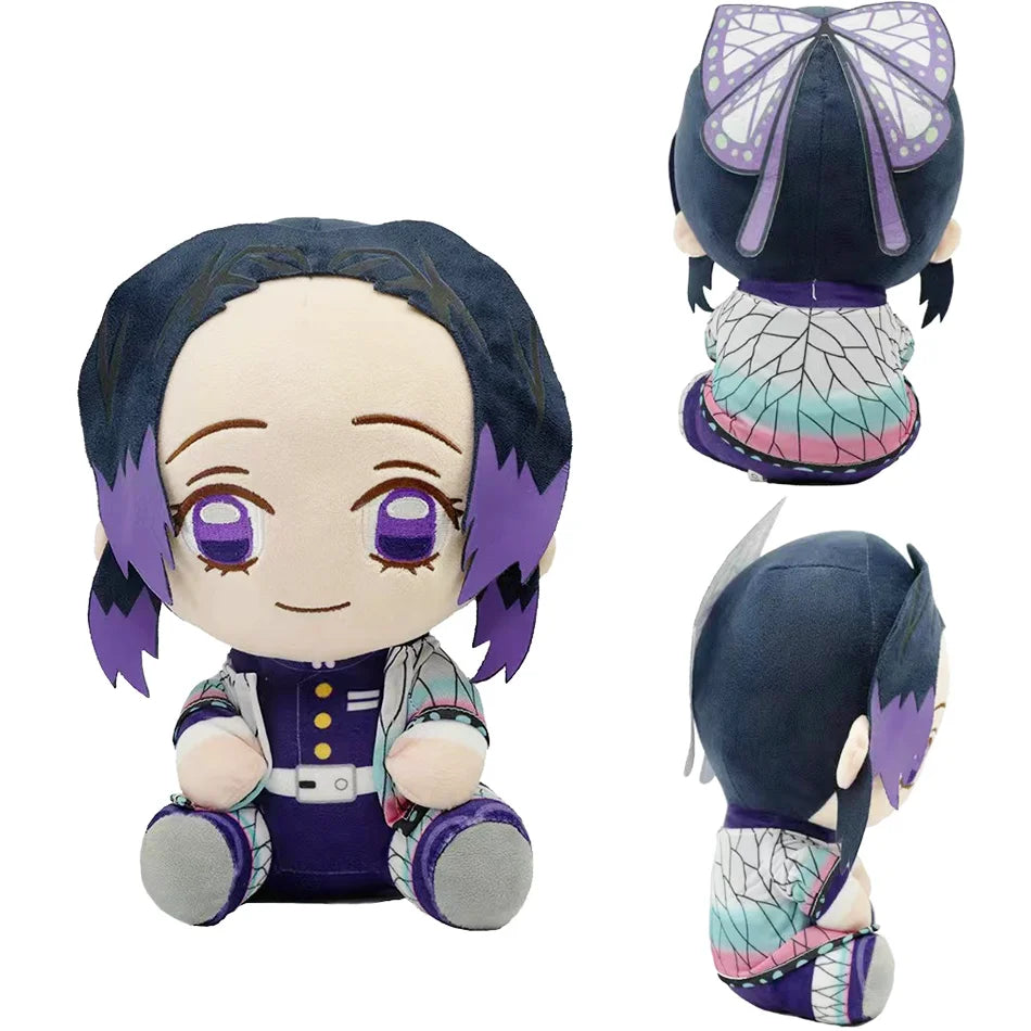 19cm Japan Anime Demon Slayer Akaza Rui Iguro Obanai Tanjirou Kamado Nezuko Agatsuma Zenitsu Plush Toys Doll Peluche Gift