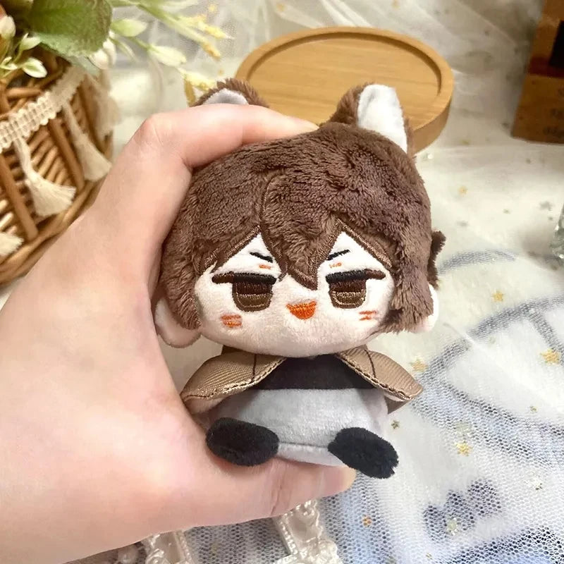 10cm Dazai Osamu Plush Nakahara Chuuya Fyodor Dostoevsky Edogawa Rampo Doll Mini Pendant Keychain Cute Anime Toy Gift