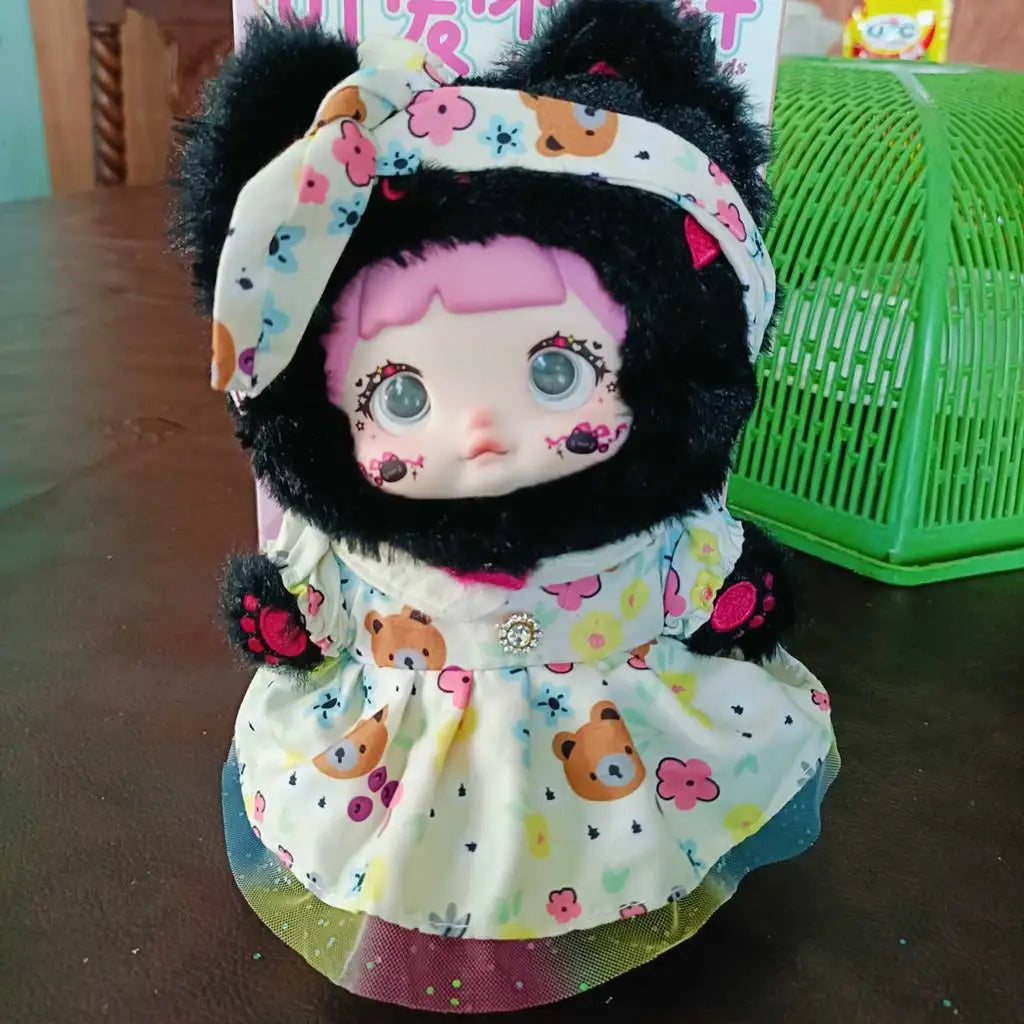 For Nommi/20CM Cotton Doll Rompers Cartoon Plush Doll Replacement Outfit Lolita Dress Playing House Accessories DIY Mini Clothes