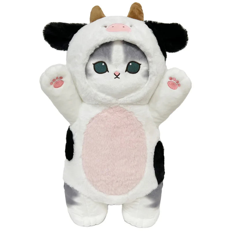 Original Mofusand Kawaii Cos Cat Plushies 30/50cm Cosplay Animals Dinosaur Cow Bear Cute Plush Doll Children Gift