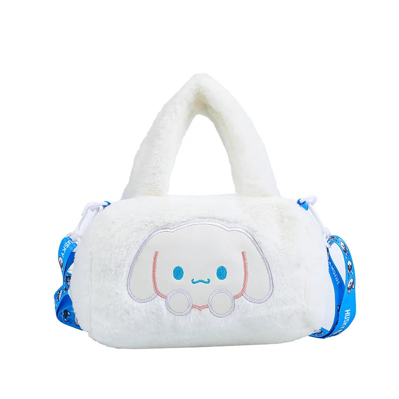 Sanrio Oumei Leti Strawberry Bear Kuromi Plush Bag Cute Shoulder Bag Cross Body Bag Birthday Gift Girl Wholesale Special Offer