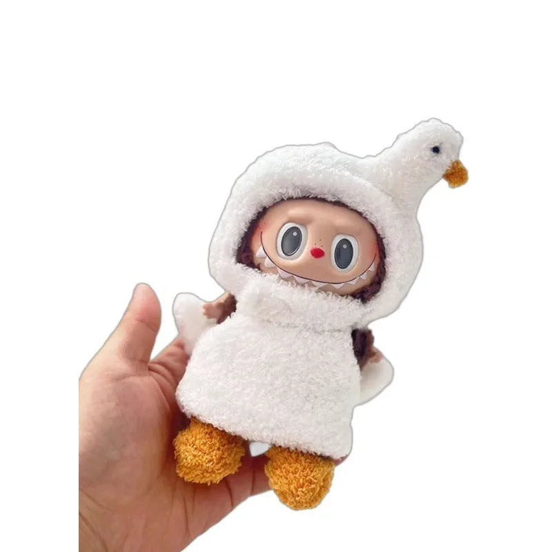 Doll Clothes Fashion Clothes Hoodies Doll Clothes Color Match Hoodies Dolls Accessories for labubu 17CM cloth