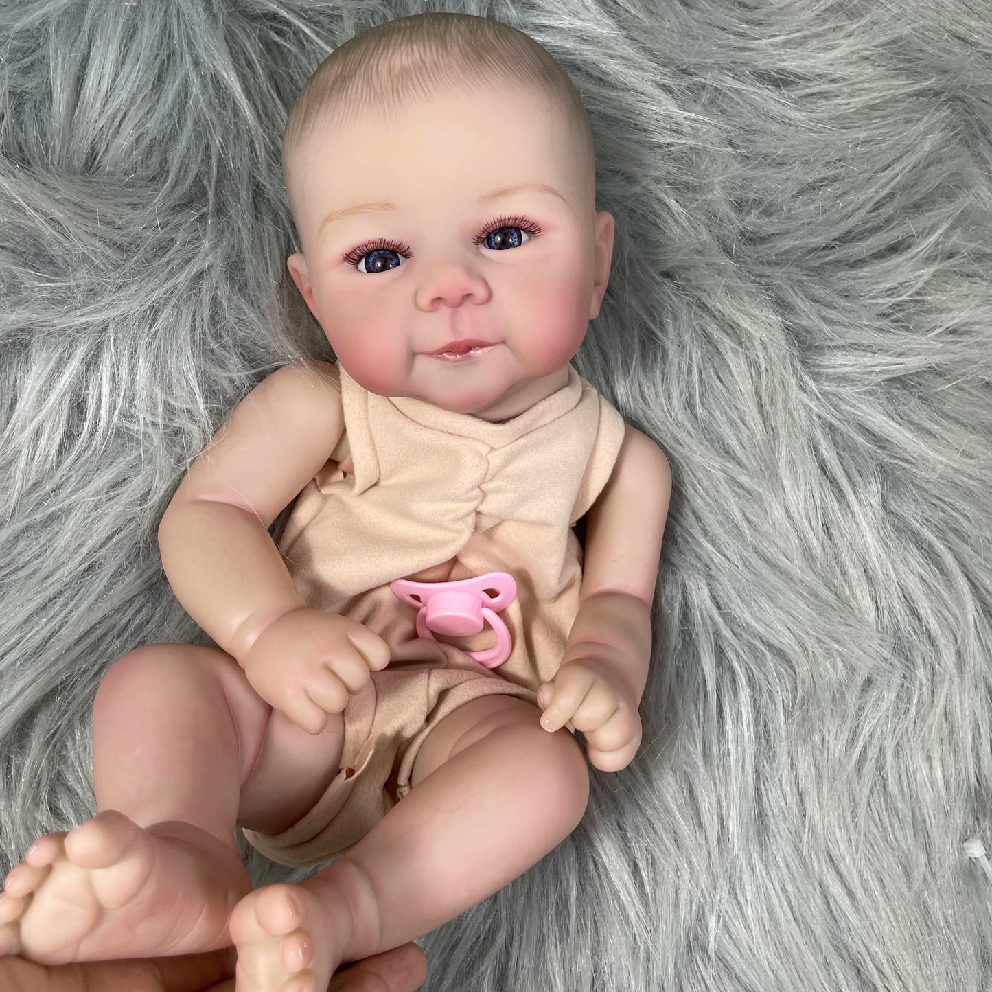 18-19 inches Already Painted Bebe Juliette Doll Kits Vinyl Reborn Doll Unassembled DIY Reborn Doll Kit Gift for Children