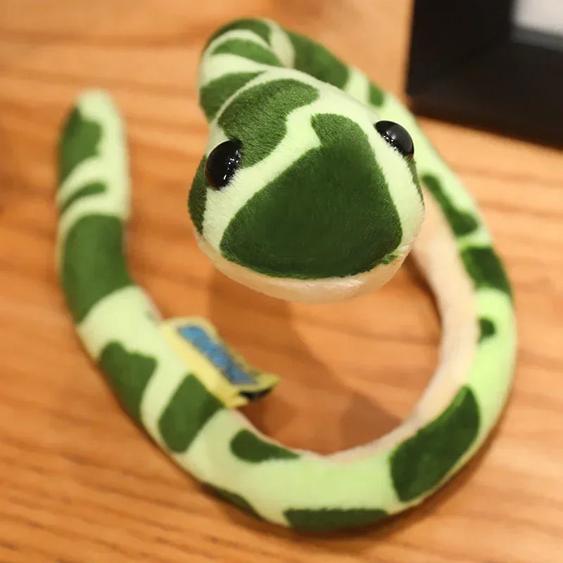 Multiple Colors Cute Mini Lifelike Surround Snake Plush Toys Vivid Pretty Small Snake Decor Wound Around Hands Funny Toys