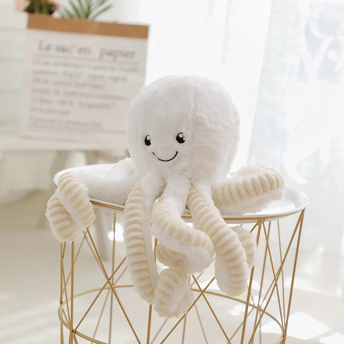 18-80CM Colorful Octopus Plush Toys Soft Stuffed Cartoon Animals Doll Cute Backpack Pendant Pillow Kids Christmas Birthday Gifts