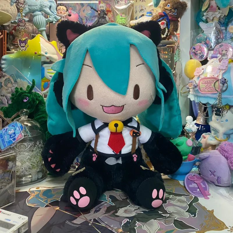 Japanese Anime Miku Fufu Plush Toys Kitty Collection Miku Stuffed Dolls Hobbies Collect Toys Kawaii Room Decor Kids Xmas Gifts