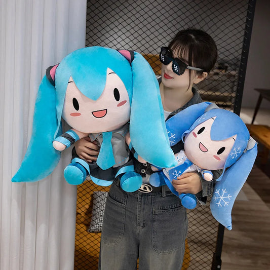 Classics Anime Original Miku Fufu Plush Toys Preciality Collection SEGA Hatsune Miku Spring Onion stuffed dolls Toys Girl Gift