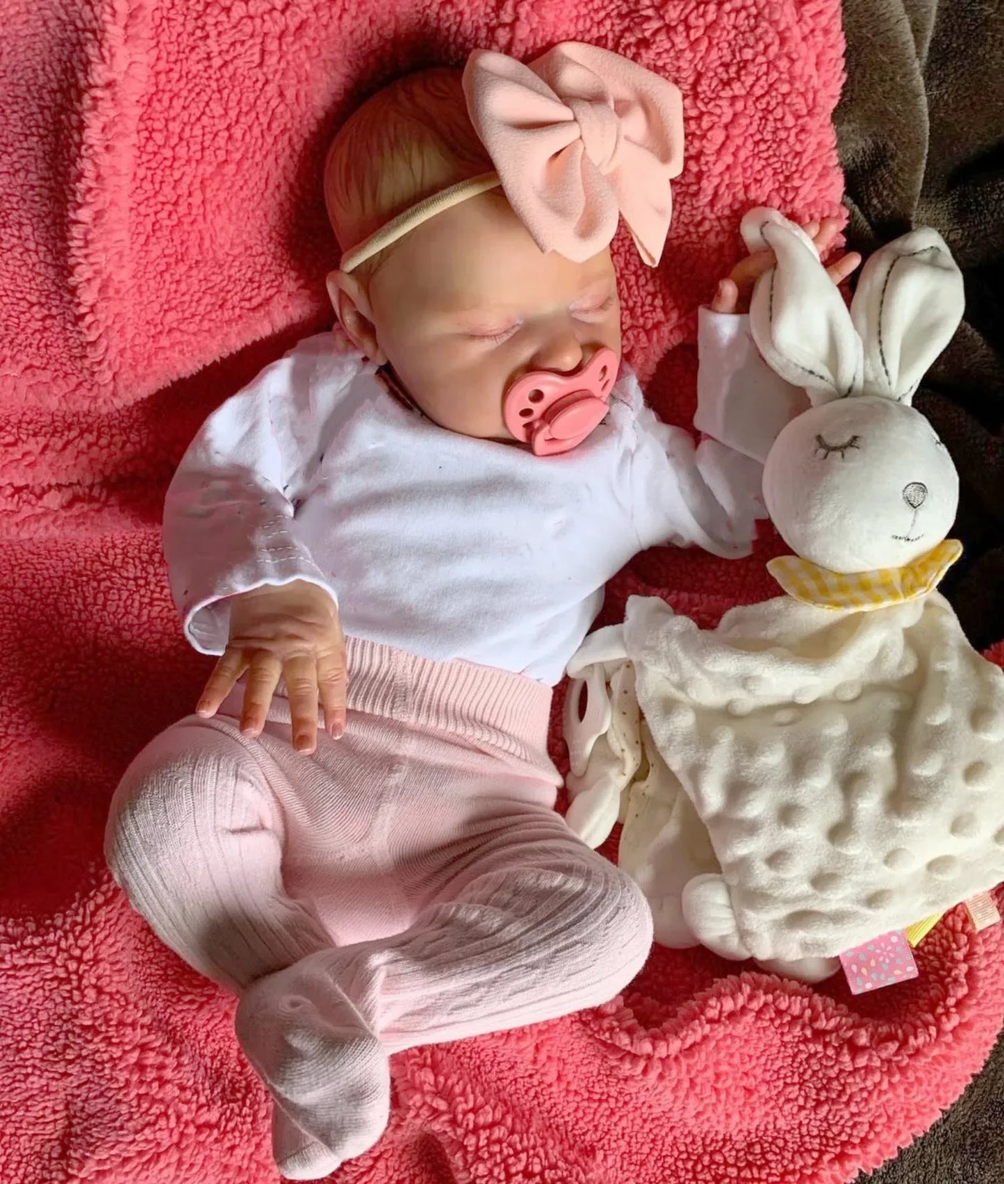 BZDOLL Realistic 50cm Soft Silicone Asleep Cute Reborn Baby Doll With 3D-painting Skin, Alive 20inch Newborn Bebe Birthday Gift