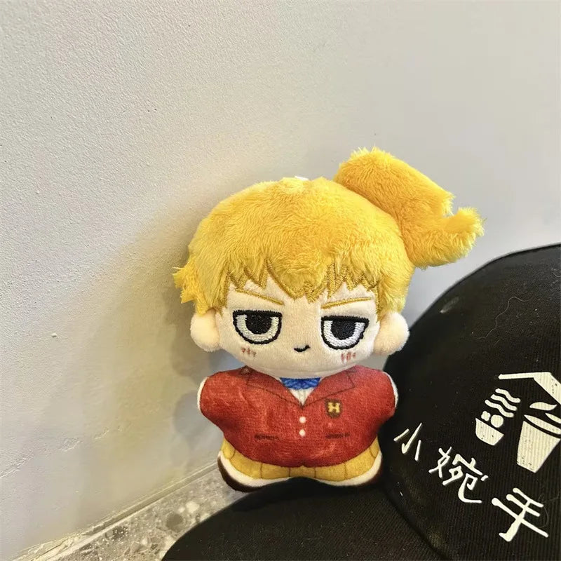 12cm Plush Doll Mob Psycho 100 Keychain Jujutsu Kaisen Stuffed Toys Cute Anime Peripheral Backpack Decoration Collection Gift