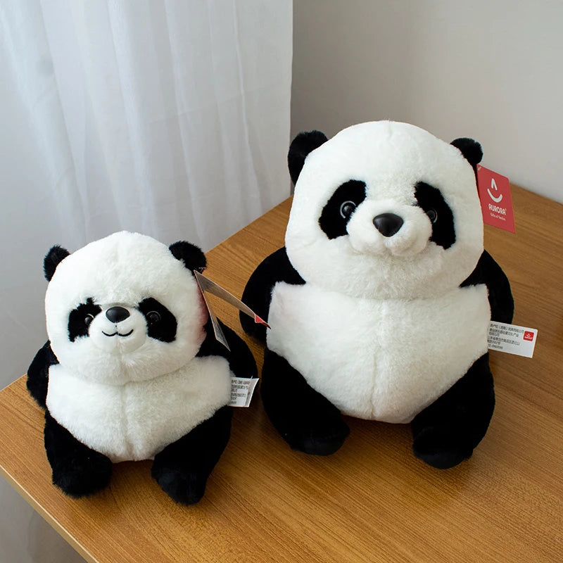 Cute Fat Animals Panda Brown Bear Polar Bear Doll Stuffed Plush Toy For Children Throw Pillow Soft Comfortable Huggable Plushies