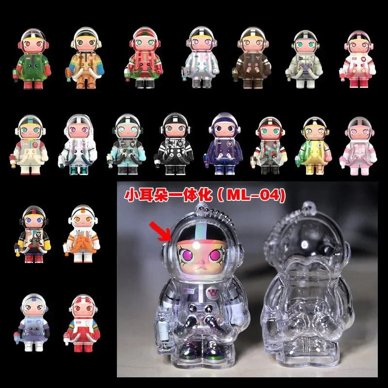 1pc Display Bag for molly100% 3rd generation transparent protective shell Dolls Storage Box no doll