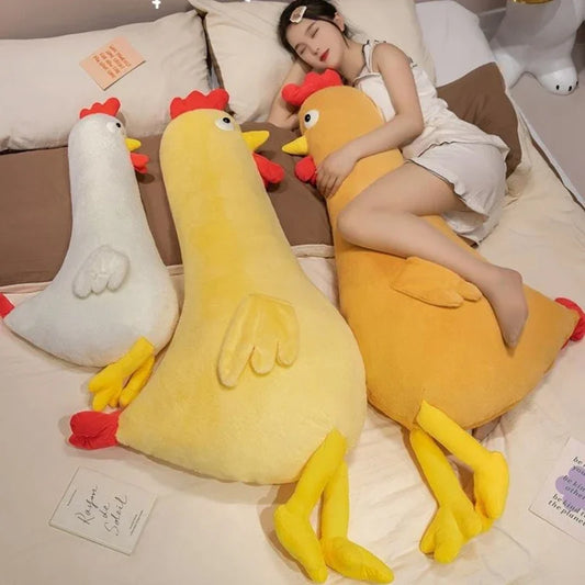 60/90/120CM Cartoon Animals Chicken Plush Toys Soft Stuffed Comfortable Sleeping Toy Plush Pillows