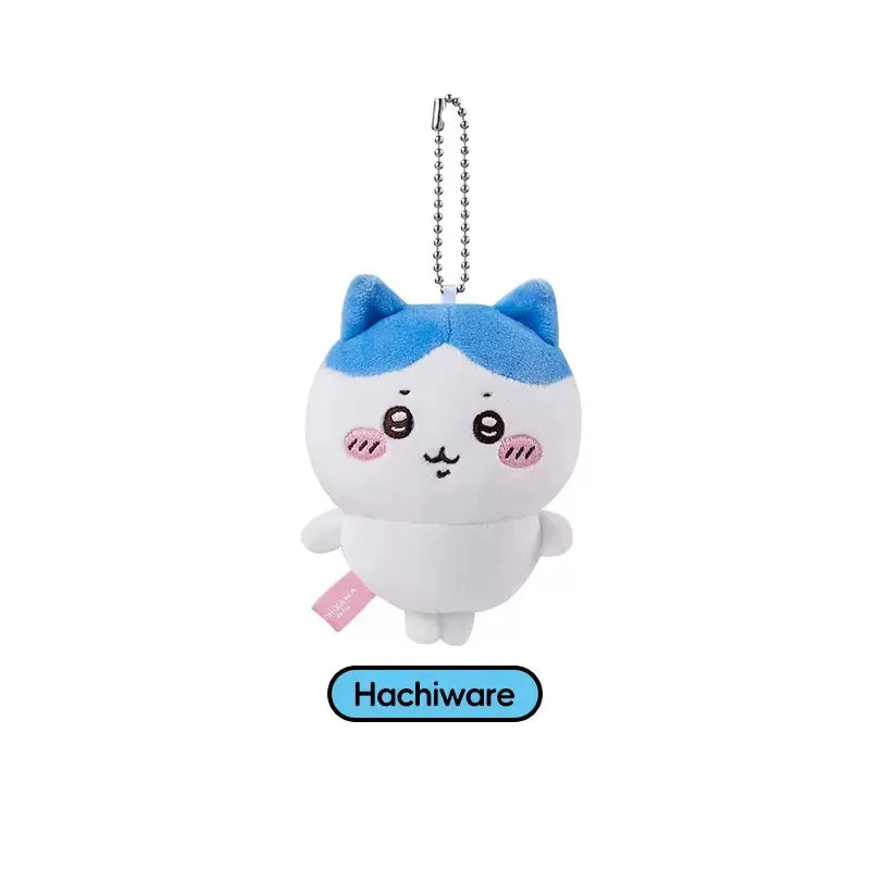 MINISO Chiikawas 10cm Doll Pendant Toy Kawaii Hachiware Usagi Cartoon Bag Mobile Plush Doll Schoolbag Pendent Toys Girls Gifts