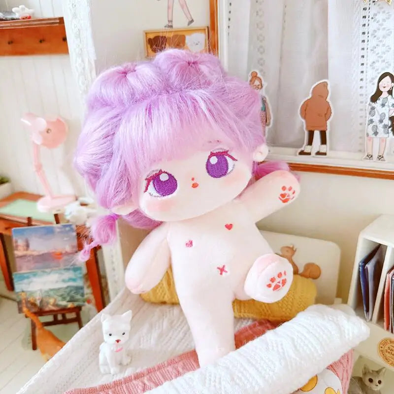 20cm IDol Doll Plush Cotton Star Dolls Kawaii Stuffed Baby Plushies No Attributes Dolls Toys Fans Collection Children Gifts