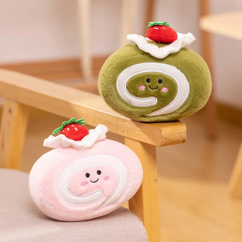 Stuffed Cake Plushie Strawberry Fruit  Shape Plush Toys Cute Face Cream Snack Parsty Decor Party Gift For Kids Birthday