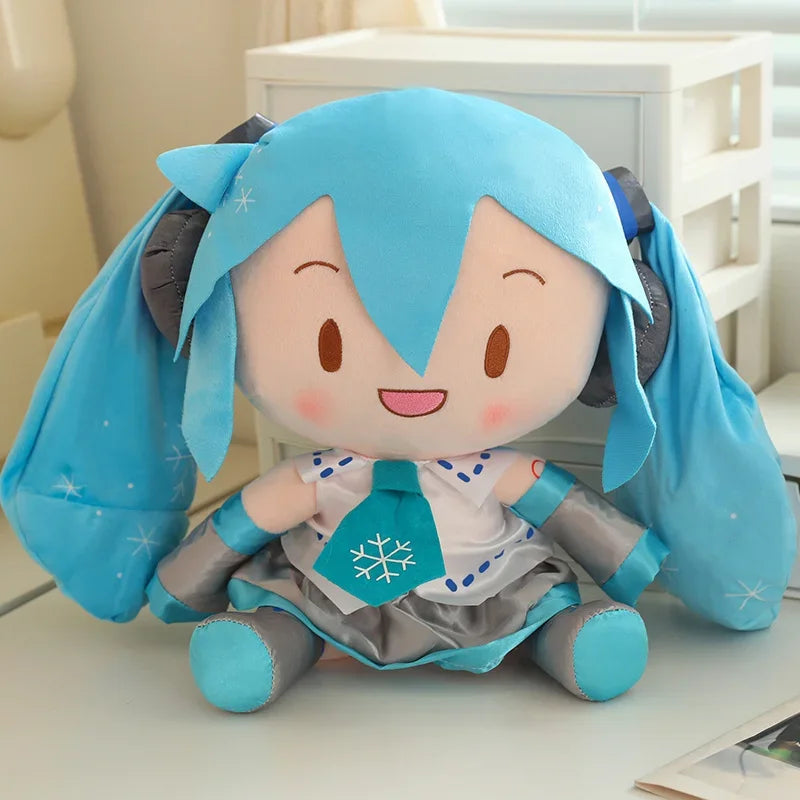 6Styles Cartoon Hatsune Miku Plush Toy New Bow Miku Preciality Sakura Hatsune Miku Plushies Sleeping Doll Soft Gifts Girl