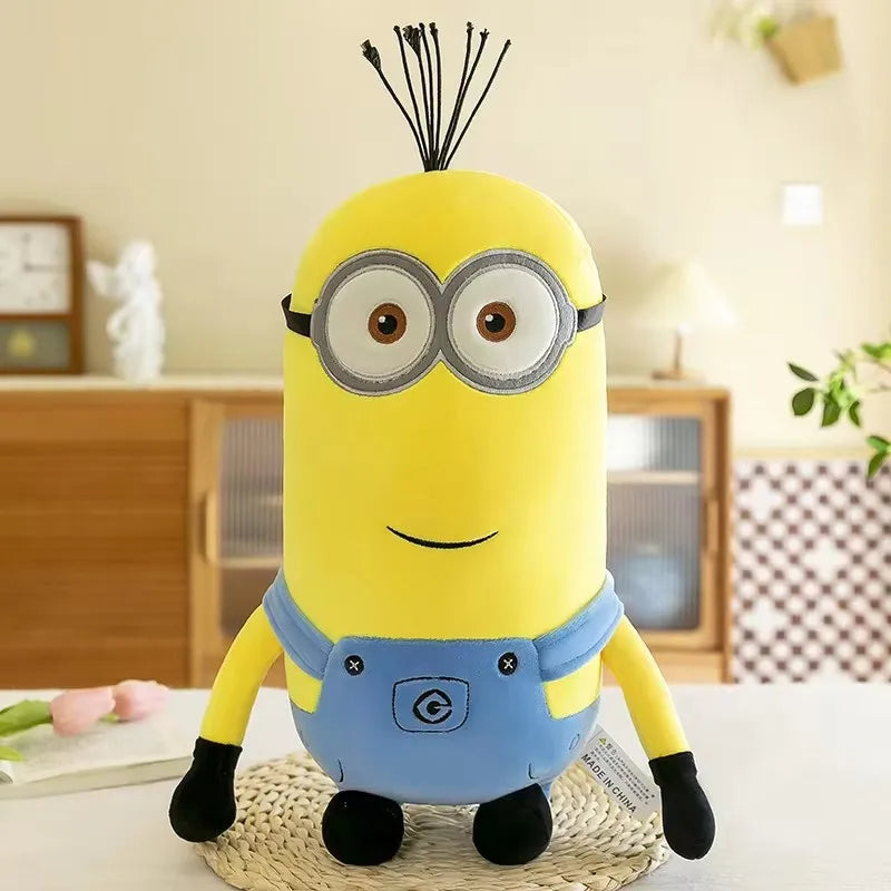 Cute Minions Movie Characters Yellow Plush Toys Bob Stuart In Jeans Soft Dolls Toys & Hobbies Christmas Birthday Gift 1pcs