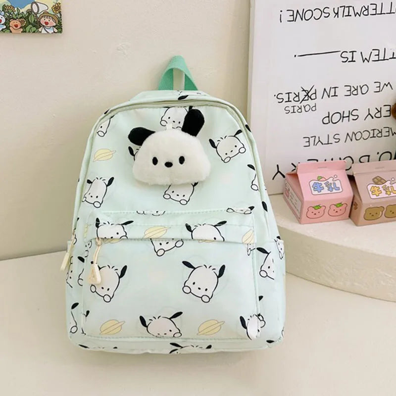 Kawaii Sanrio Bag Kuromi Cinnamoroll Melody Backpack Cartoon Anime Hello Kitty Schoolbag Student Kindergarten Storage Bag Gift