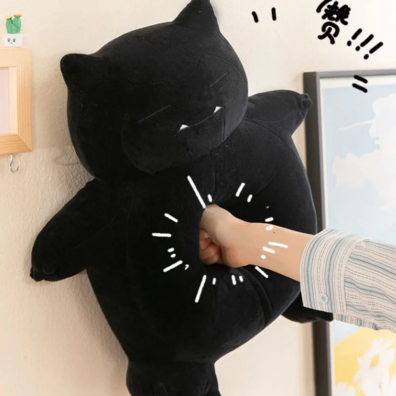 35cm Cartoon Cat Doll Lightning Monster Black Cat Doll Cloth Doll Children's Boy Birthday Gift Sofa Pillow Kids