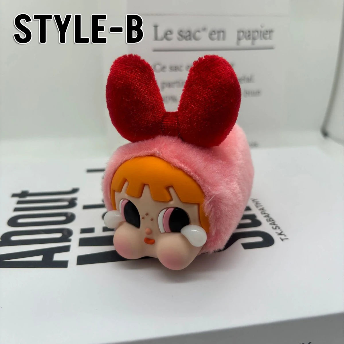 Crybaby Powerpuff Girls Series Vinyl Face Plush Toy Pendant Cartoon Decoration Stuffed Dolls Keychain Trendy Toy Kids Gift