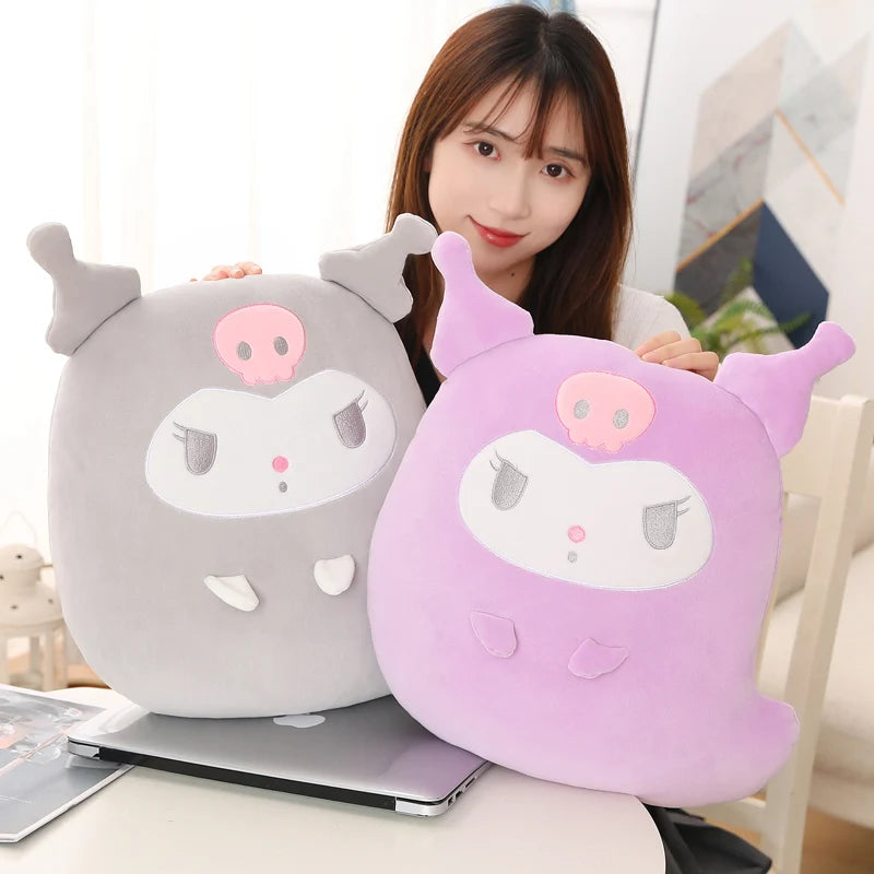 42cm Soft Anime Hug Pillow Kuromi Melody Cinnamoroll Plush Toy Back Cushion Throw Pillow Cute Plushies Home Decor