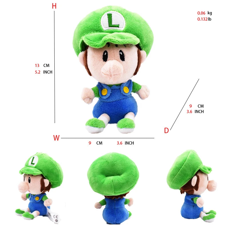 7 Styles Mario Bros Plush Toys Princess Peach Daisy Rosalina Luigi Doll Anime Figures Baby Cartoon Classic Game Gift